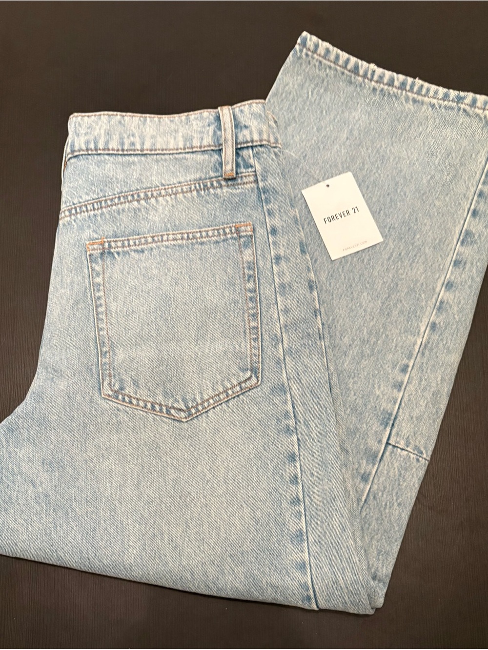 Forever 21 Light Blue Barrel Fit Jeans Women’s Size 28 NWT - Picture 4 of 5